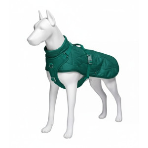 SKYLTDOCKA HUND DOBERMAN - STÅENDE MATTVIT FÖR BUTIKSINREDNING