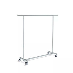 Rullställ PRO Krom – Justerbart 140-200 cm & Gummihjul