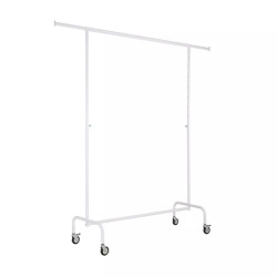 Rullställ PRO Vit – Justerbart 140-200 cm & Gummihjul