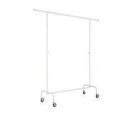 Rullställ PRO Vit – Justerbart 140-200 cm & Gummihjul