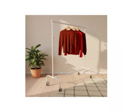 Rullställ PRO Vit – Justerbart 140-200 cm & Gummihjul