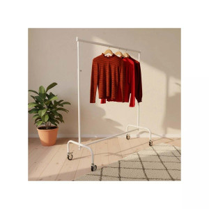 Rullställ PRO Vit – Justerbart 140-200 cm & Gummihjul