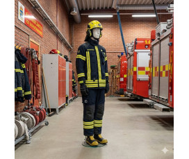 Herrskyltdocka Matt Beige – Okrossbar Med vadstöd