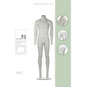 Fotodockan herr slimfit är flexibel och speciellt utformad för fotografering av plagg/kläder till kataloger, butiker och webbutiker 