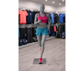 Hindsgaul Dam – Löpande Skyltdocka (Sidengrå) Inkl. Metallplatta