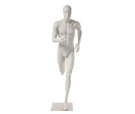 Hindsgaul Herr – Löpande Skyltdocka (Sidengrå) Inkl. Metallplatta