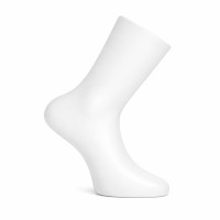 Återvinningsbar & Okrossbar Displayfot Barn/Ungdom (Vit, 20,5 cm)