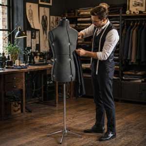 Justerbar Skräddarbyst Tailor – Vadderad Herr (Proffsmodell)