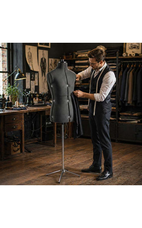 Skräddarbyster herr inklusive stativ