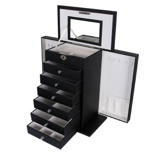 Elegant smyckes förvaringsbox med 7 lådor