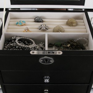 Elegant smyckes förvaringsbox med 7 lådor