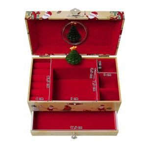 Speldosa med fack för smycken m.m. har vackra jul motiv, perfekt julklapp eller present