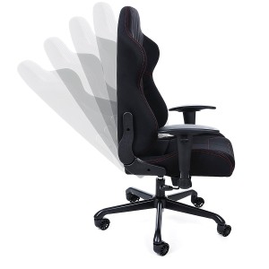 ”Fri frakt” Ergonomisk kontors eller spelstol m.m. i svart förstärkt möbeltyg   