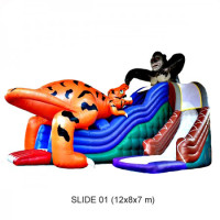 "BEGÄR OFFERT"  UPPBLÅSBAR SLIDER RUTSCHKANA "BEGÄR OFFERT"