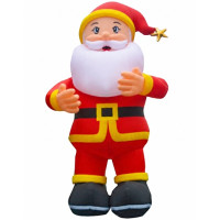 Uppblåsbar Stor Jultomte 8–10 m – Event & Butiksreklam (Begär Offert)