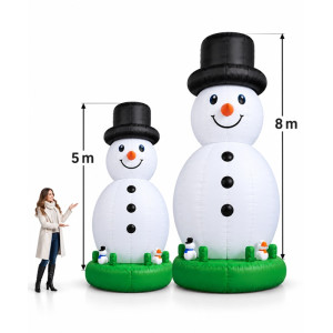 Gigantisk Uppblåsbar Snögubbe 5m / 8m – Evenemang & Butiksreklam (0.6mm PVC) Gigantisk Uppblåsbar Snögubbe 5m / 8m – Evenemang & Butiksreklam (0.6mm PVC)